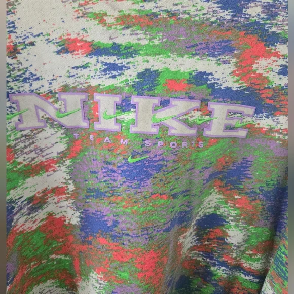 Nike Sportswear Oversize Sweatshirt Womens Size XXL Multicolor DQ3586-450 Front - Picture 4 of 9